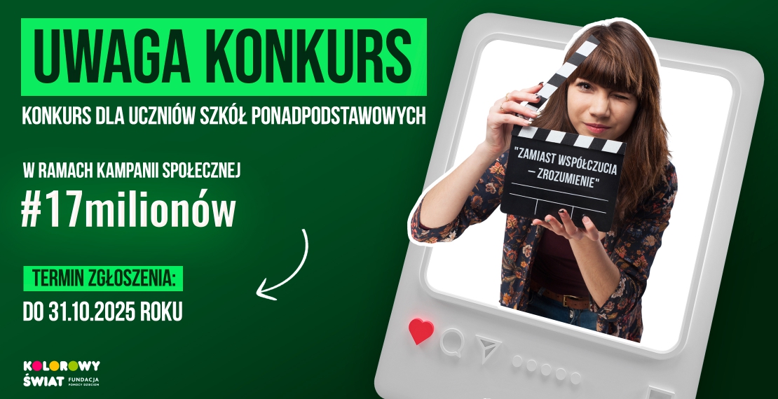 Konkurs filmowy "Zamiast współczucia - zrozumienie"
